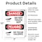 Signmission Hot Surface Sign, 10 in H x 7 in W, Plastic, Do Not Touch Hot Bilingual OS-2PACK-DS-P-710-VS-1177 - alternate 2
